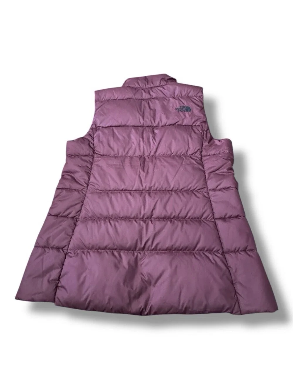 The North Face Burgundy Goose Down Puffer Vest Full Zip 550 Fill Women’s Size M